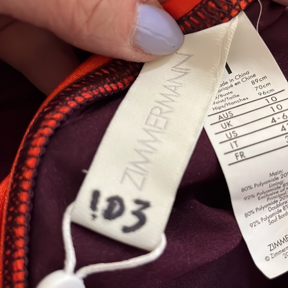 NEW ZIMMERMAN Violet Color Block Bikini
Bottom - Picture 7 of 8